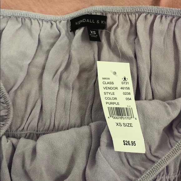 ADORABLE kendall&Kylie purple ruffled crop top - Picture 4 of 4